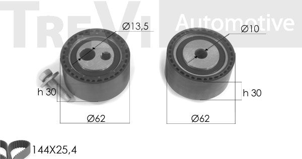 TREVI AUTOMOTIVE Zobsiksnas komplekts KD1213